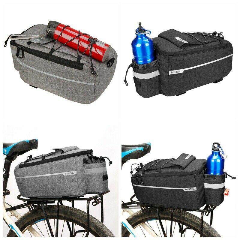 Bicycle MTB Bike Rear Seat Rack Storage Trunk Bag Pouch Cycling Handbag Pannier