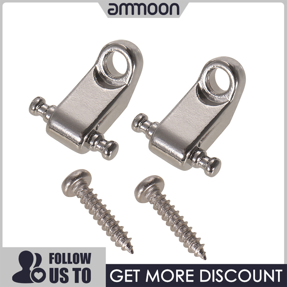 [ammoon]quà bí mật 2PCS Electric Guitar String Roller Retainer Guide Guitar Replacement Parts Accessories with Mounting Screws