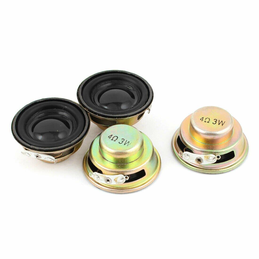 10 PCS 3W 4R Speaker Mini Speakers Amplifier Rubber Gasket Loudspeaker Trumpet 3 Watt 4 ohms Speaker Horn Diameter 40MM