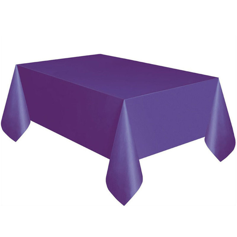 Solid Color Rectangle Dining Table Cover Cloth Birthday Party Tablecloth Decor