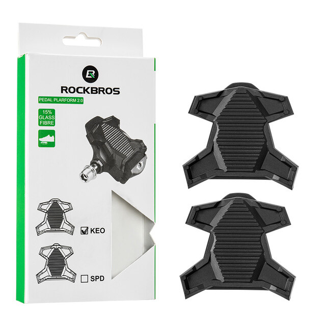 ROCKBROS Clipless Platform Adapter Pedal for Shimano SPD Cycling Pedal Convert  for Look Universal Pedal Adapters