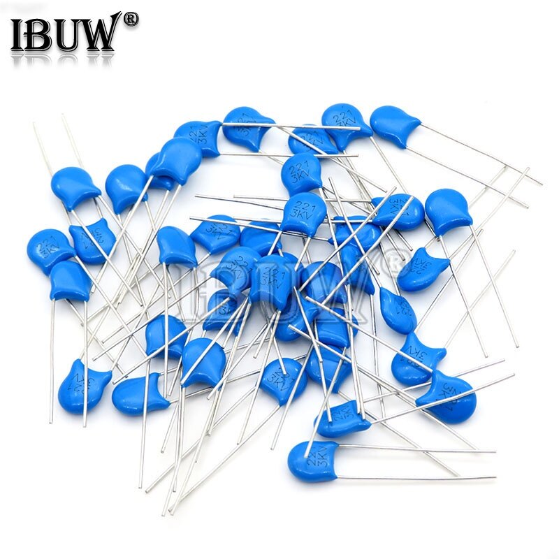 20pcs 1kv 2kv 3kv high voltage ceramic capacitor 5pf 30pf 47pf 56pf 100pf 220pf 1nf 2.2nf 3.3nf 4.7nf 10nf 100nf 471 222 223 103