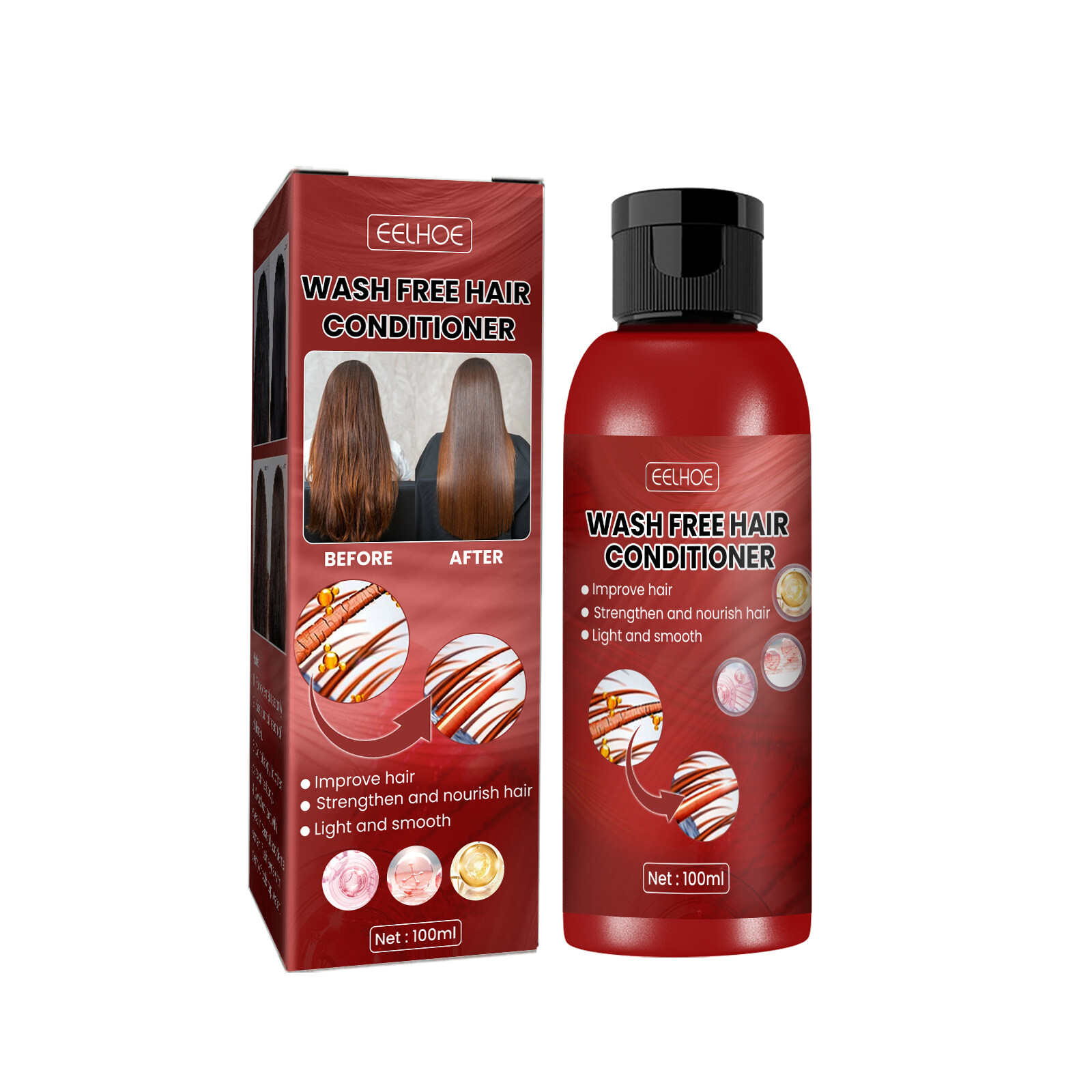 Eelhoe Smooth WashFree Hair Conditioner Nourishing Moisturizing