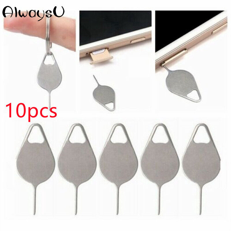 10 Chiếc Khay Đẩy Thẻ SIM Dụng Cụ Tháo Chốt Mở Cho Điện Thoại Di Động