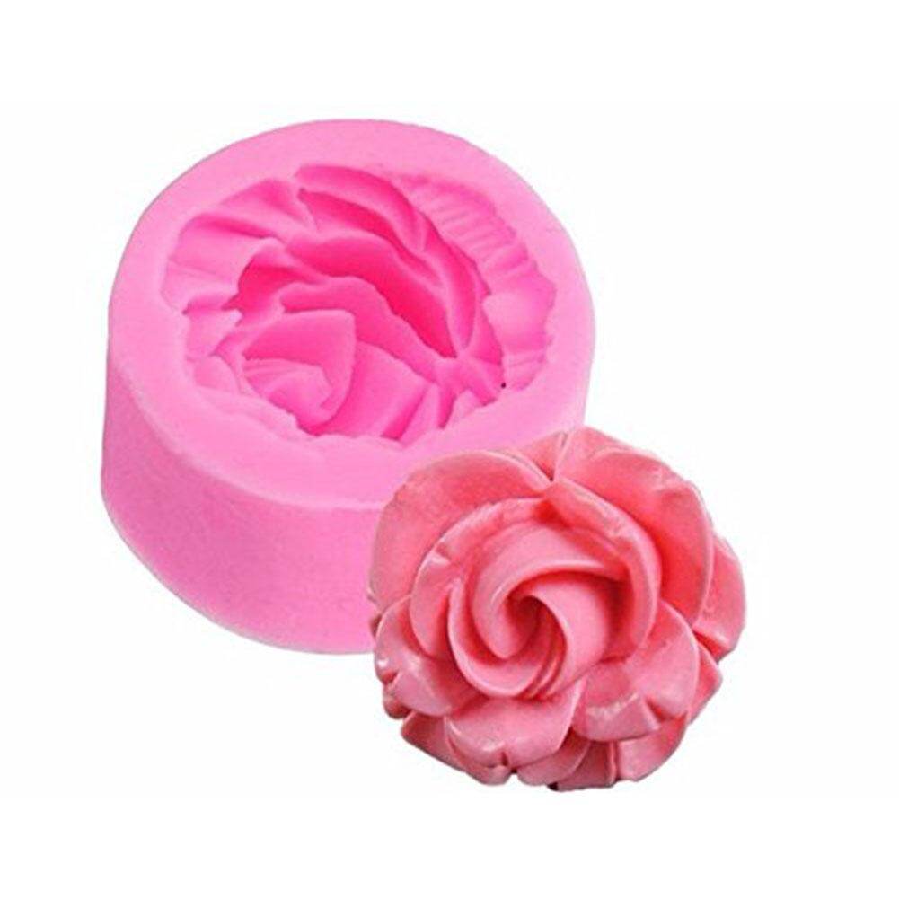 homesir 3D Rose Flower Silicone Mold Fondant Cake Chocolate Clay Decorating Baking Tool