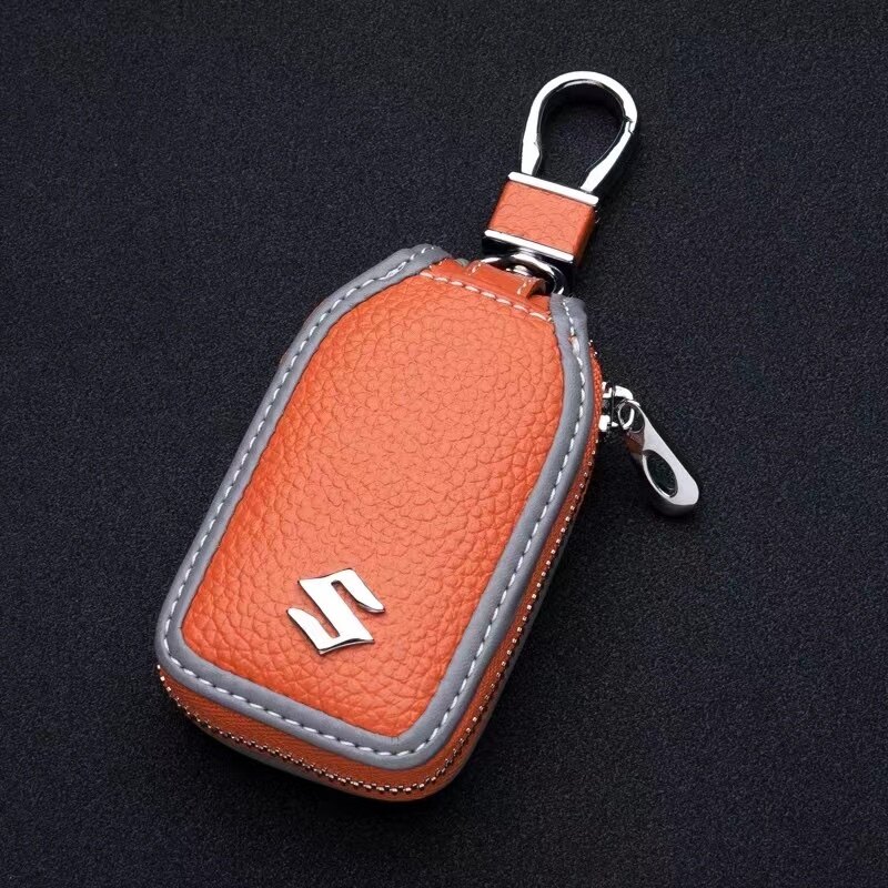 Suzuki Leather Key Holder Cover Smart Key For Vitara Swift XL7 Presso Dzire Ciaz Celerio Ertiga Key Bag