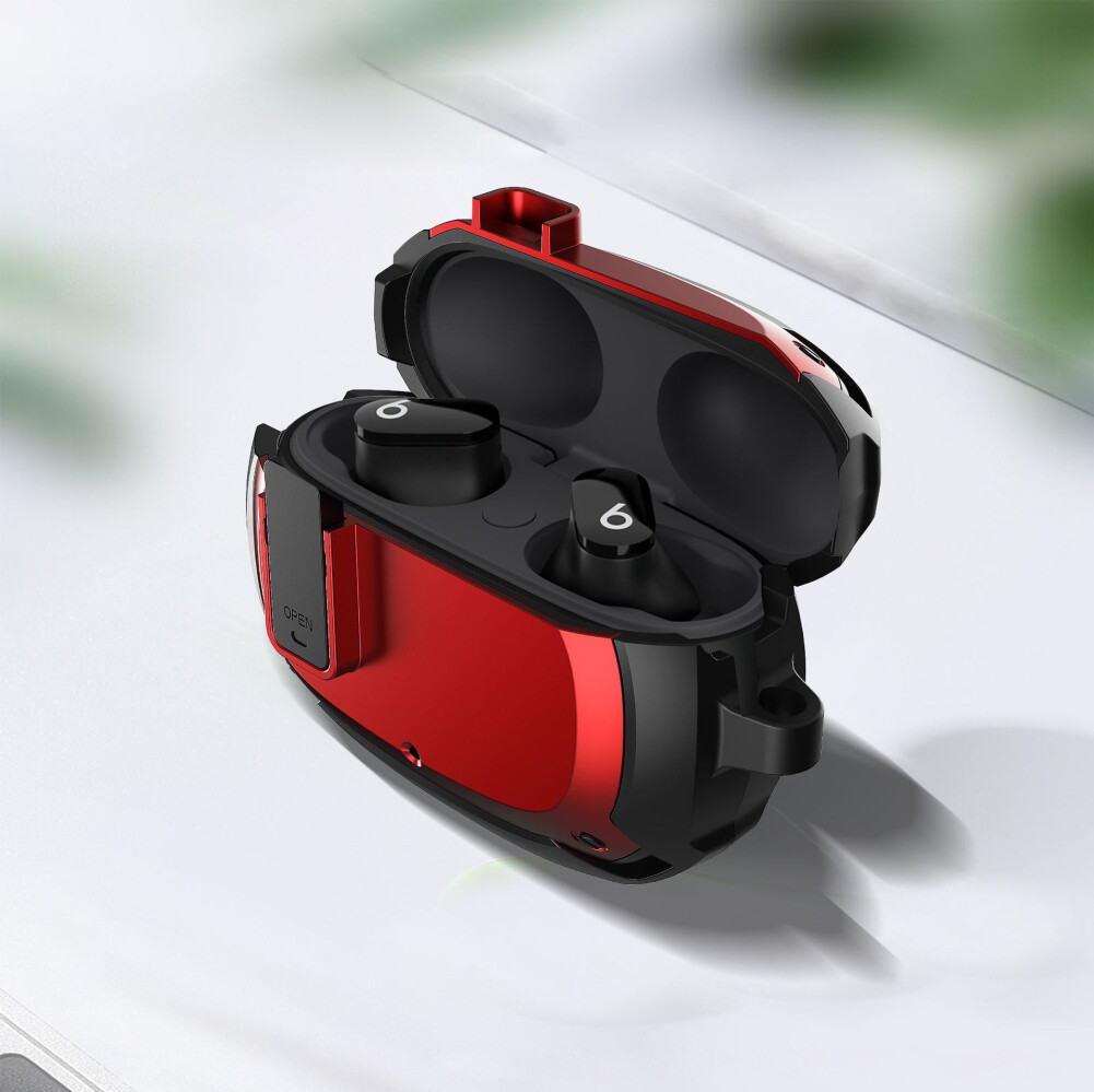 Liplasting Earphone Case For Beats Studio Buds Protective Cover Anti-fall Anti-scratch Shockproof Dustproof Shell Protector With Keychain