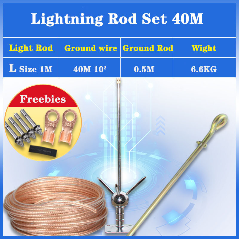 Full Set Lightning rods household outdoor engineering ground wire