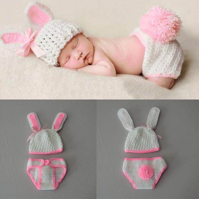 Photography Prop Newborn Baby Boy Girl Photo Shoot Outfits Crochet Knit Clothes