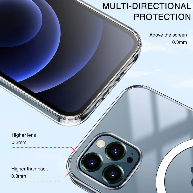TOPZERO Ốp Từ Tính Cho iPhone 13 Pro Max 12 Pro Max 11 Pro Max XR X XS Max 8 Plus Ốp Bảo Vệ Toàn Diện Chống Sốc Sạc Không Dây Magsafe Ốp PC + TPU