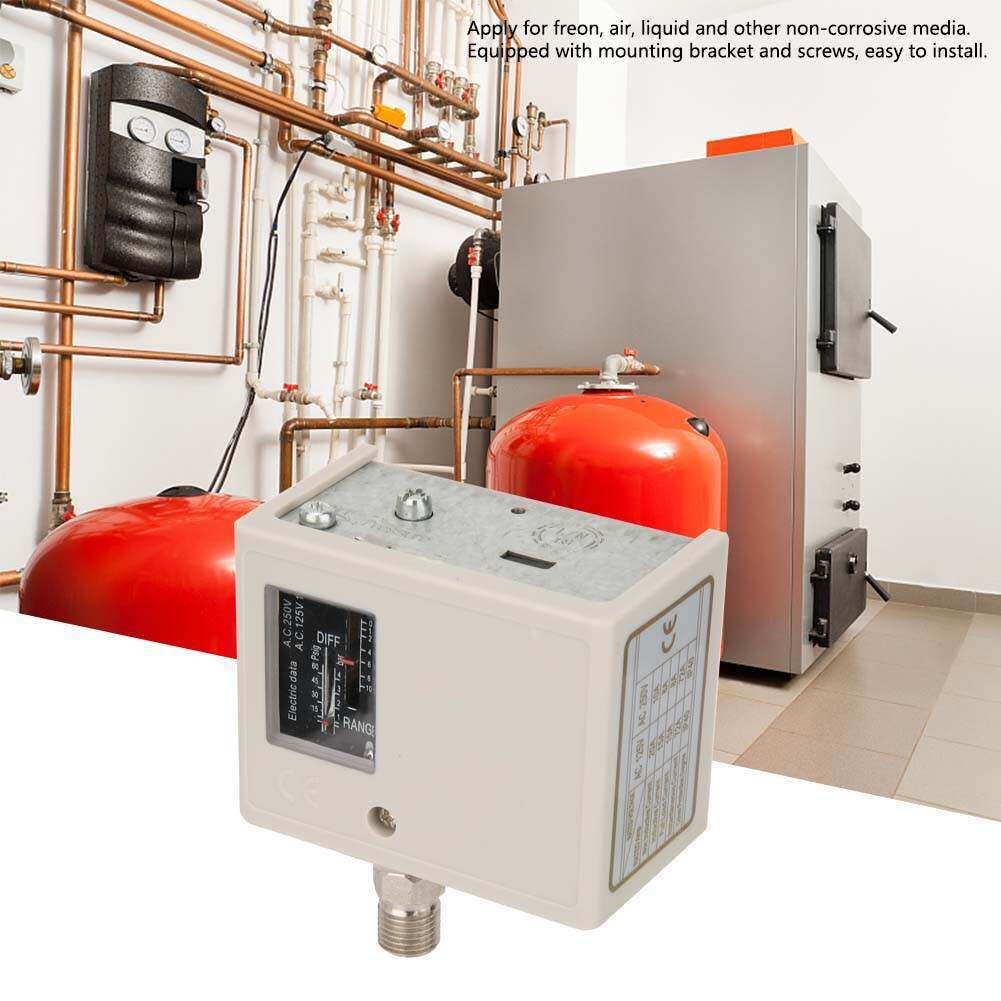 Xuelelile Công Tắc Điều Khiển Áp Suất Điện Tử, Công Tắc Điều Khiển Áp Suất G1/4" Máy Nén Bơm Nước Không Khí Bộ Điều Khiển Áp Suất