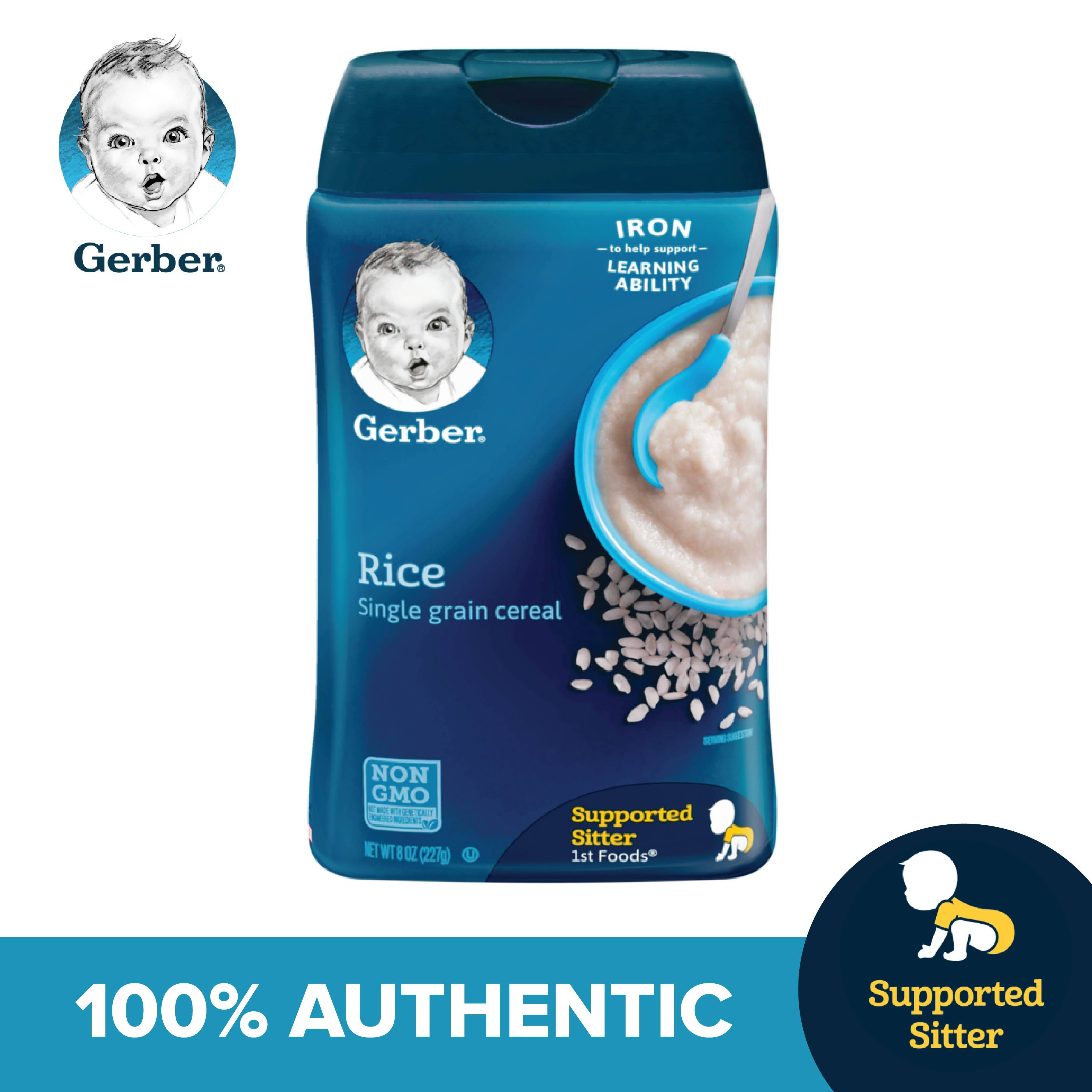 gerber single grain rice baby cereal