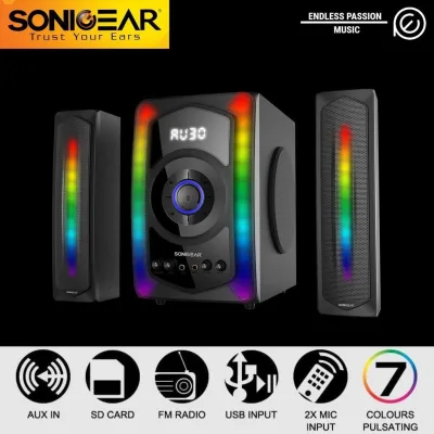 SonicGear Evo 11 Bluetooth Speaker 80W + 7 LED Light