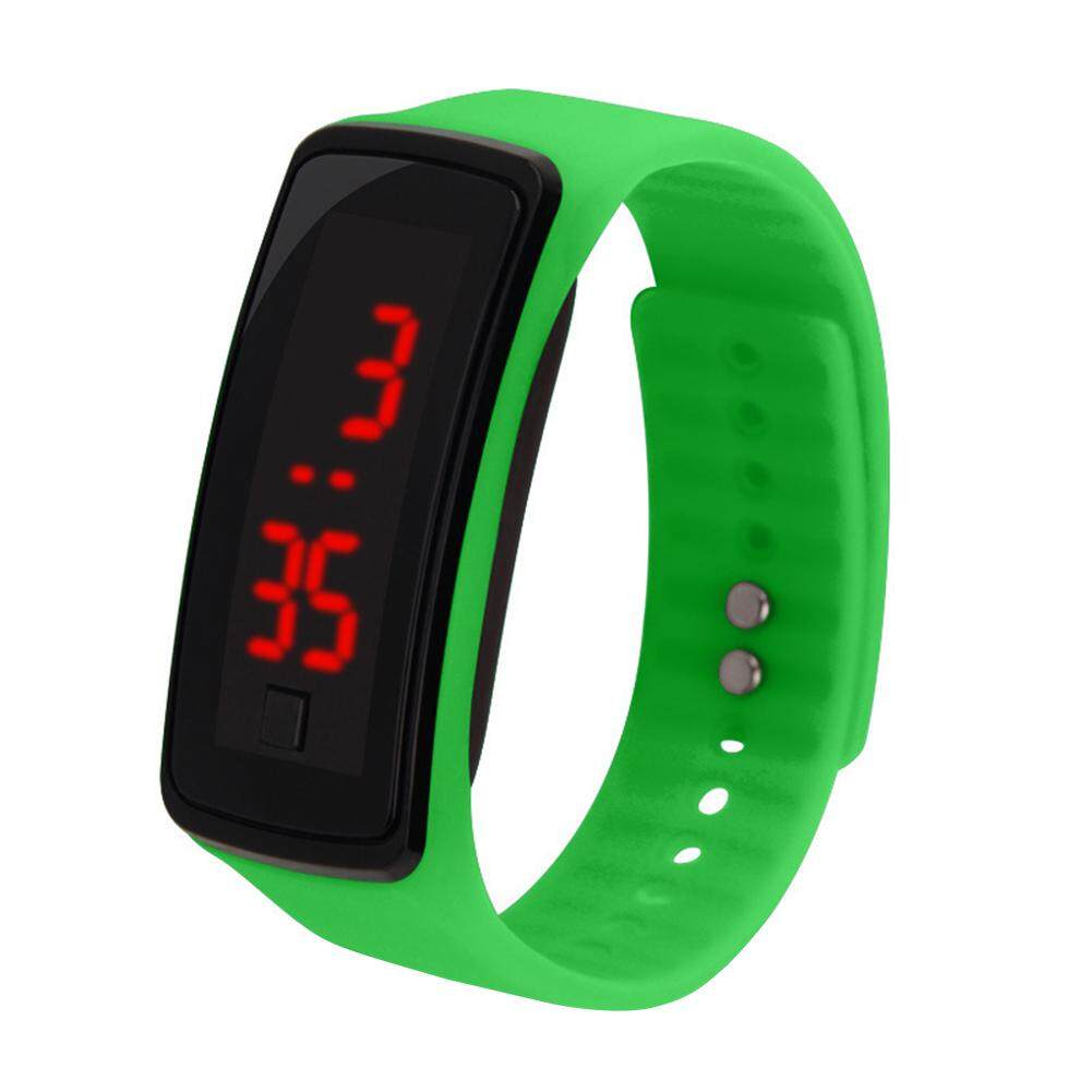 Trẻ Em Silicone Có Thể Điều Chỉnh Ban Nhạc Màn Hình LED Điện Tử Kỹ Thuật Số Cổ Tay Watch, Vòng Đeo Tay Đồng Hồ Đeo Tay Trẻ Em Led Thế Hệ Thứ Hai Đồng Hồ Điện Tử Silica Gel