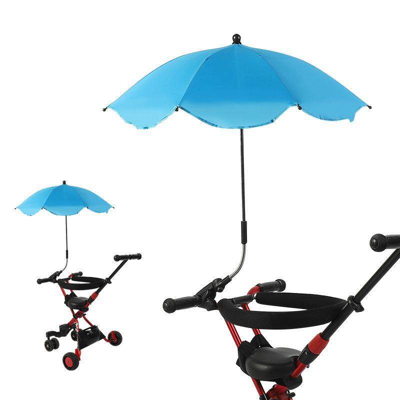 INSULAR Baby Stroller Children Sunscreen Carriage Car Sunshade Umbrella Baby Sunshade Umbrella UV Proof Universal Umbrella Three Wheel Cart Umbrella for Kids Singapore