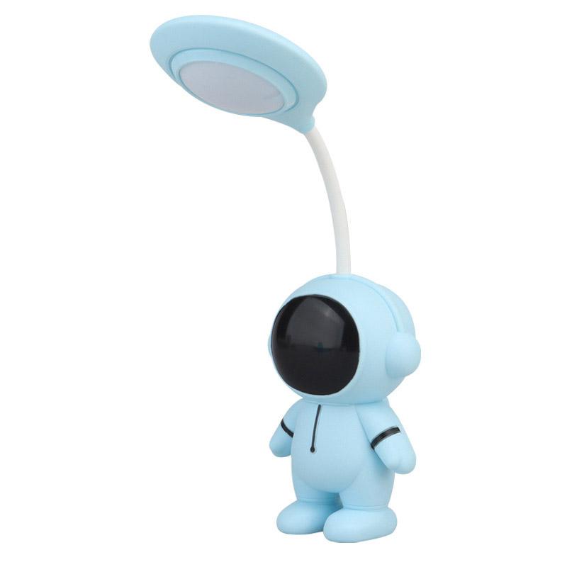 Cartoon astronaut creative night light usb folding charging LED eye protection desk lamp learning light bedside lamp