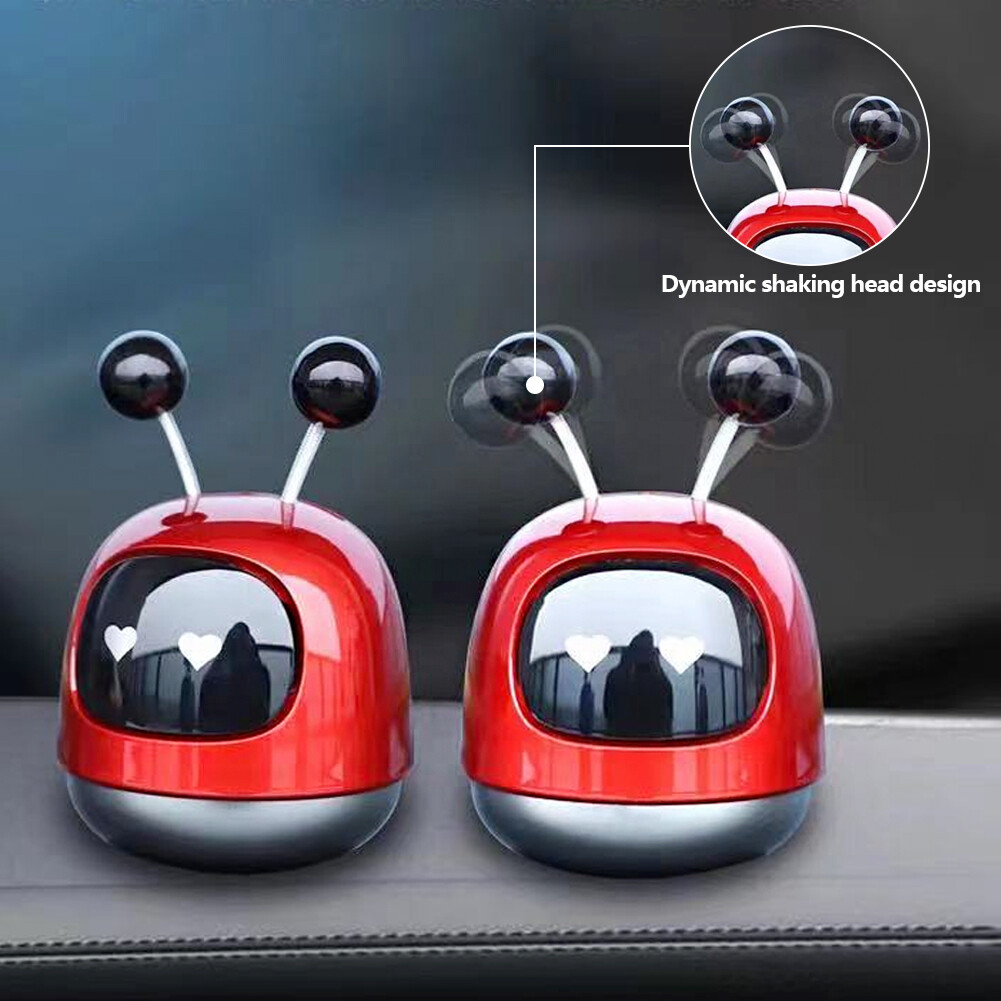 JaneDream Diffuser Air Vent Cleaner Car Perfume Air Freshener Robot Interior Accessories Solid Fragrance