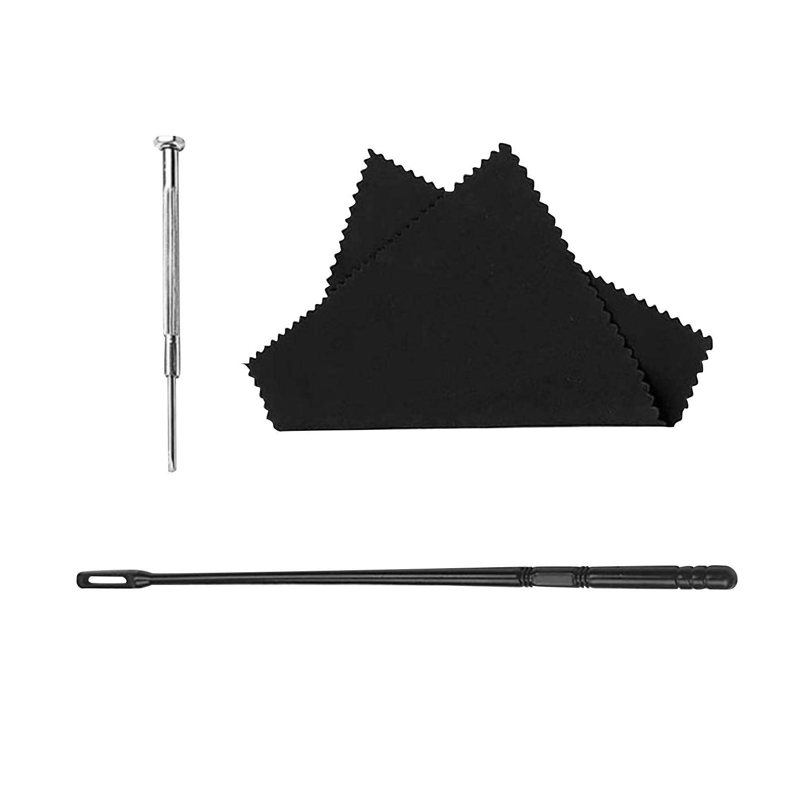 Baoblaze Flute Cleaning Kit Cleaning Rod Stick Flute Polishing Cloth Trumpet Cleaner
