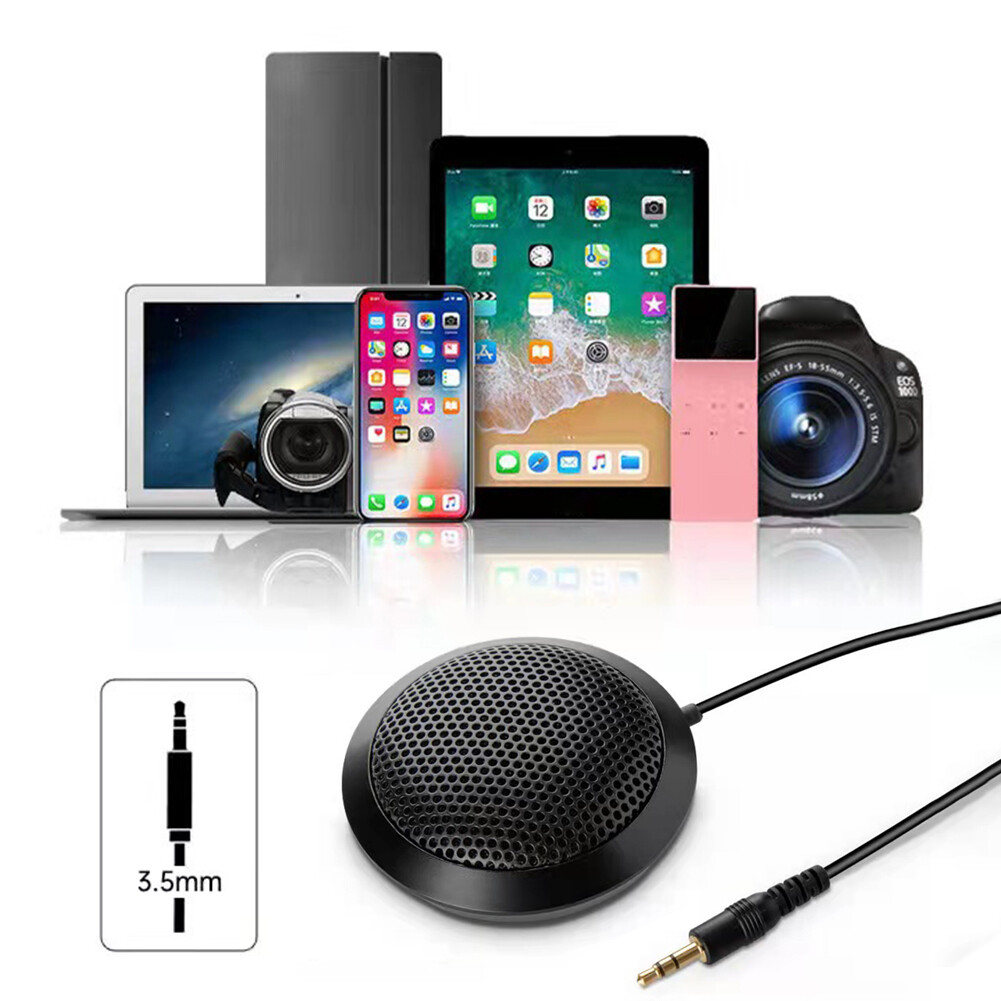 Micrô Hội Nghị USB/3.5Mm Để Bàn Micrô Điện Dung Máy Tính Thu Âm Đa Hướng 360 Cắm Và Chạy Cho Máy Tính Xách Tay PC/Card Âm Thanh/SLR