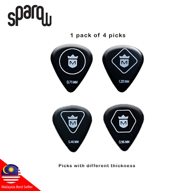 1 pack of 4 guitar picks Malaysia
