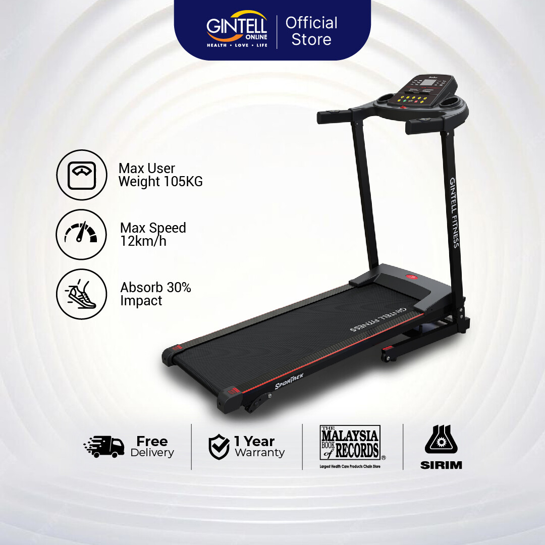 GINTELL SporTREK Treadmill 2Hp Motor Treadmill Manual Incline