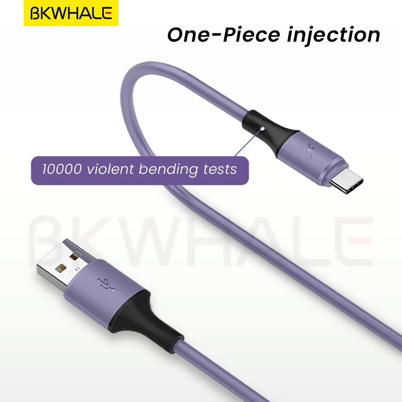 BKWHALE Macaron Silicone Charge cable Micro USB Charging Cables