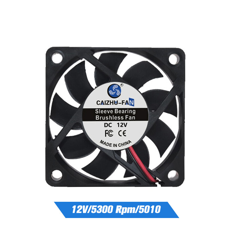 New arrival dc5010 5012 cooling fan 5v 12v 24v machine equipment dc motor cooling fan computer cpu cooler power supply fan for 3d printer