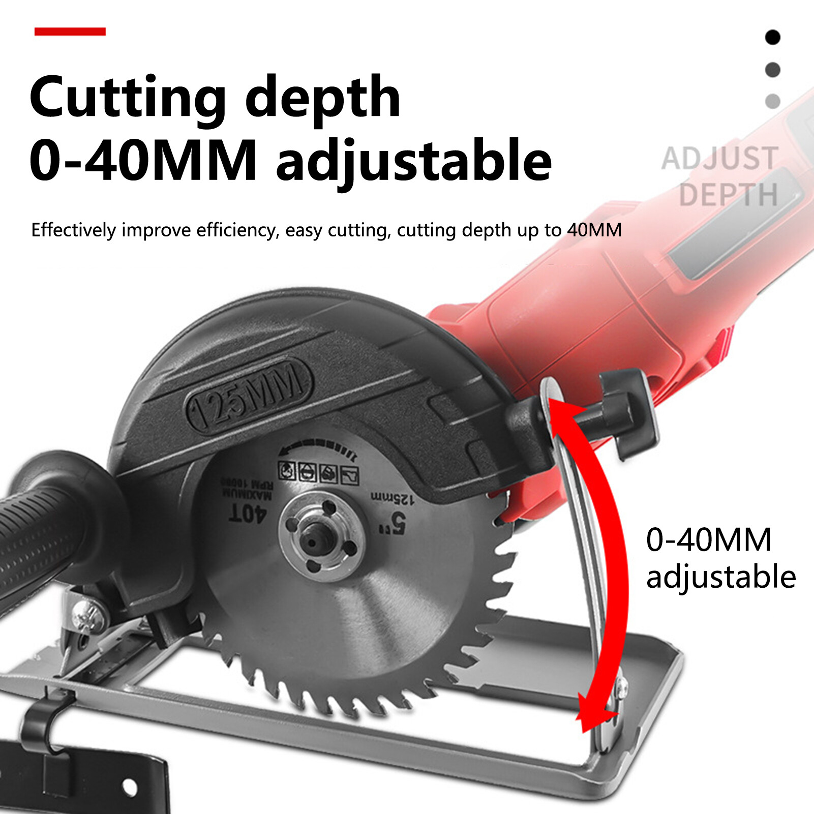 Licao Lighting 1 Set Angle Grinder Bracket 45 Degree Bevel Cut Depth Adjustable Angle Grinder Modification Bracket Home Use Angle Grinder Bracket