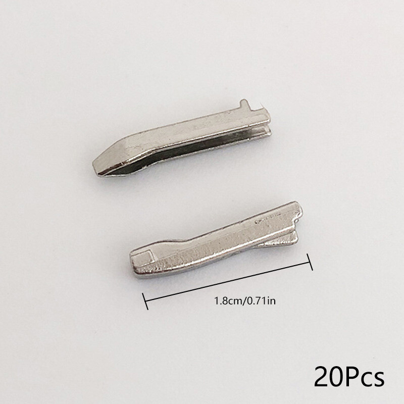 Mujiajia 20pcs Jacket Two-way Non-slip Stopper Zipper Latch Double Open Metal Zip Plug Buckle Bag Coat For Zippers Repair Kits