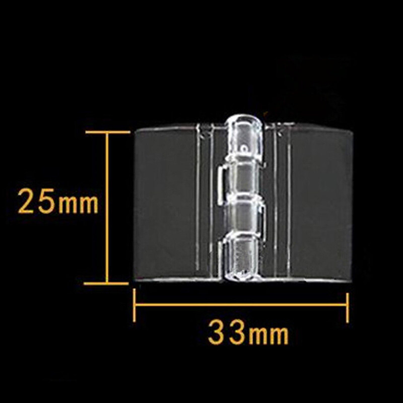 Dragon 10PCS Durable Clear Acrylic Folding Hinges Transparent
