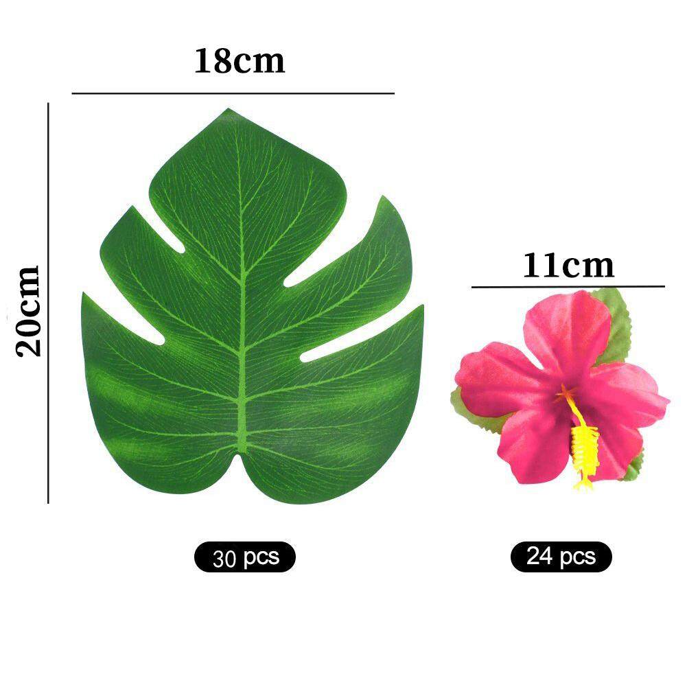 36 chiếc Lá 8 \"Nhiệt Đới Lá Cọ Kim Ngân Hoa Mô Phỏng Hoa Lá