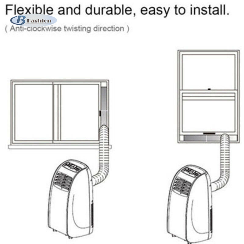 B-F Adjustable Mobile Exhaust Duct Ventilator Pipe Hose Stretch for Air Conditioning
