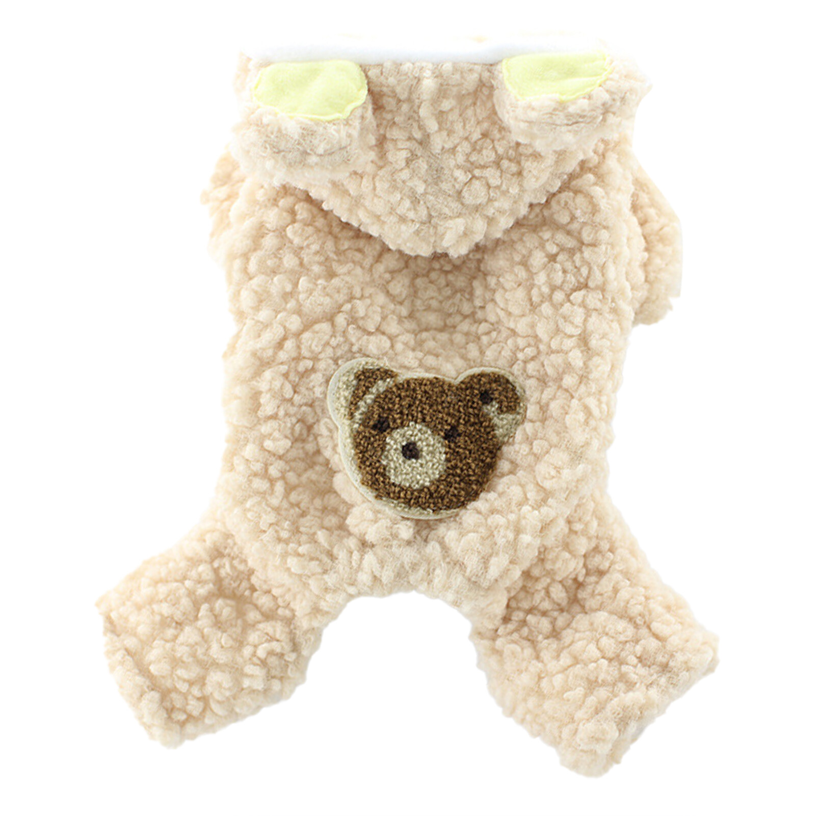 huanhuang Pet Romper Bear Pattern Keep Warmth Skin-friendly Pet Dog Warm Jumpsuits Outfit Pet Supplies