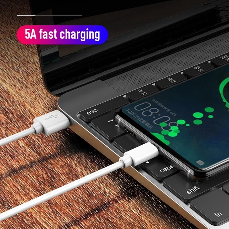 1M 2M 5A Fast Charging Type C USB-C Sync Charger Cable For Android Huawei Data Cable Fast charge Cables