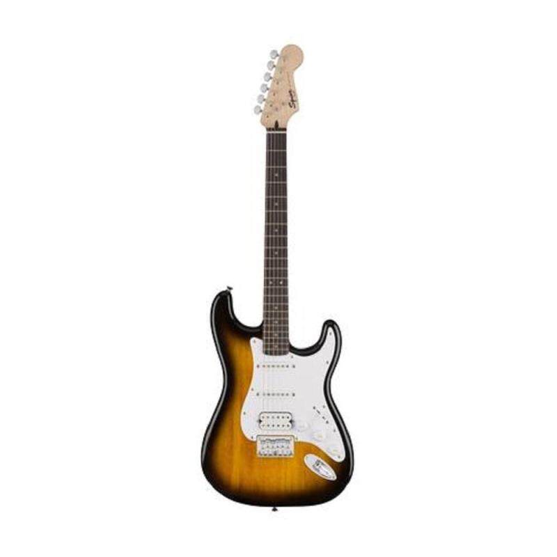 Fender Squier Bullet Stratocaster HSS Hardtail 6-String Electric Guitar, Indian Laurel Fingerboard (Brown Sunburst) Malaysia