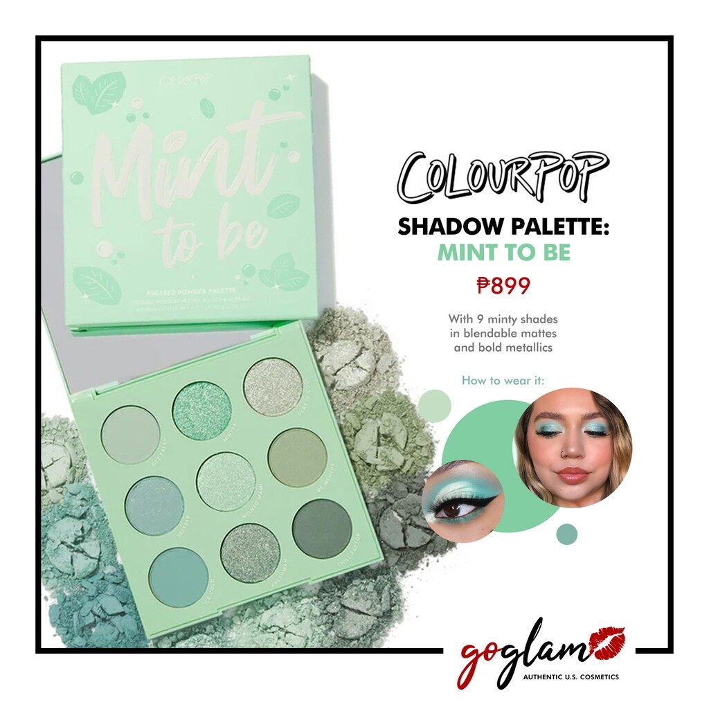 '\ON HAND Colourpop Mint to Be Shadow Palette Green Eyeshadow Set