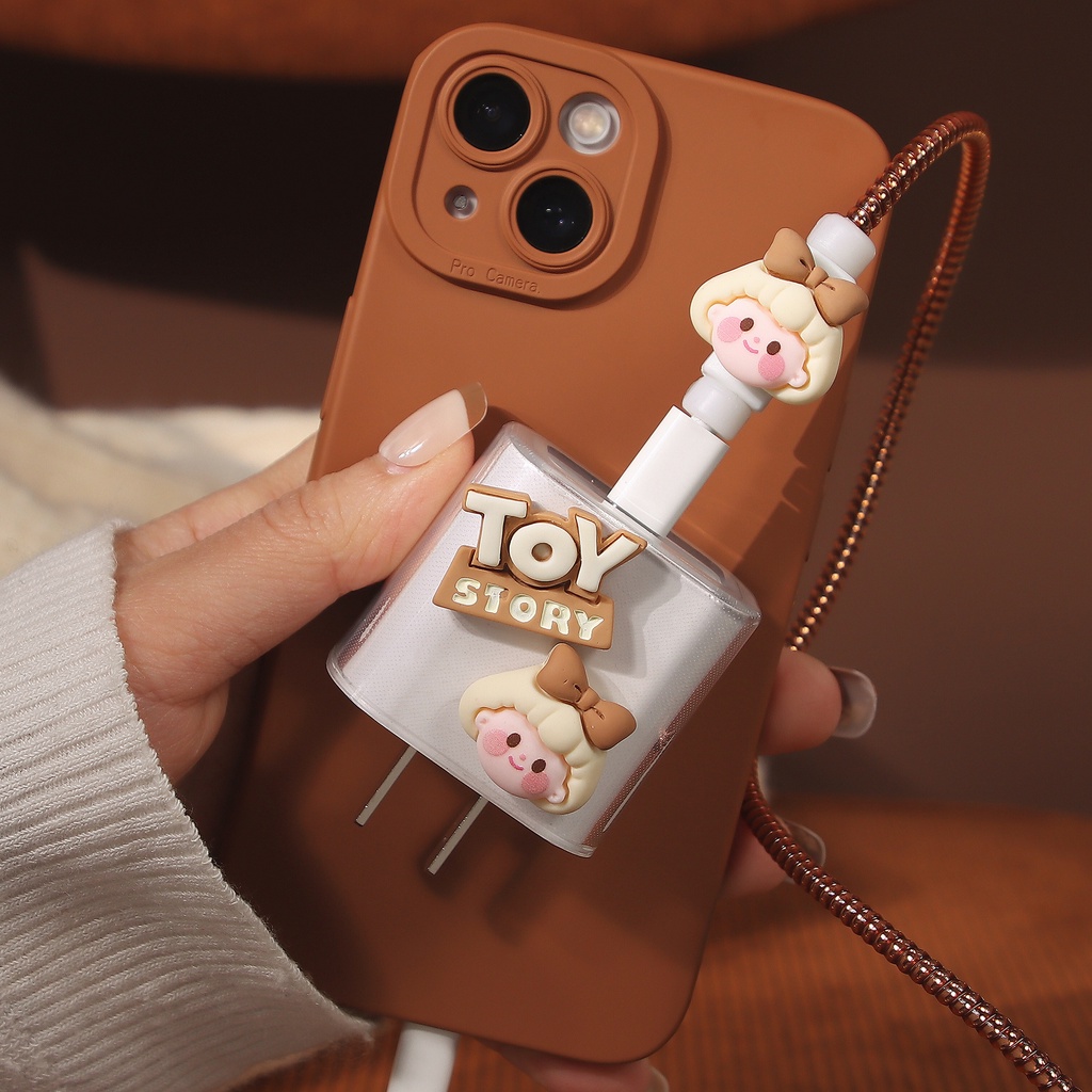 Cute Cartoon Charger Protector/Cord Protector/Charging Cable Protector Compatible For iphone 18W /20W Fast Charger Cover [cchoice]