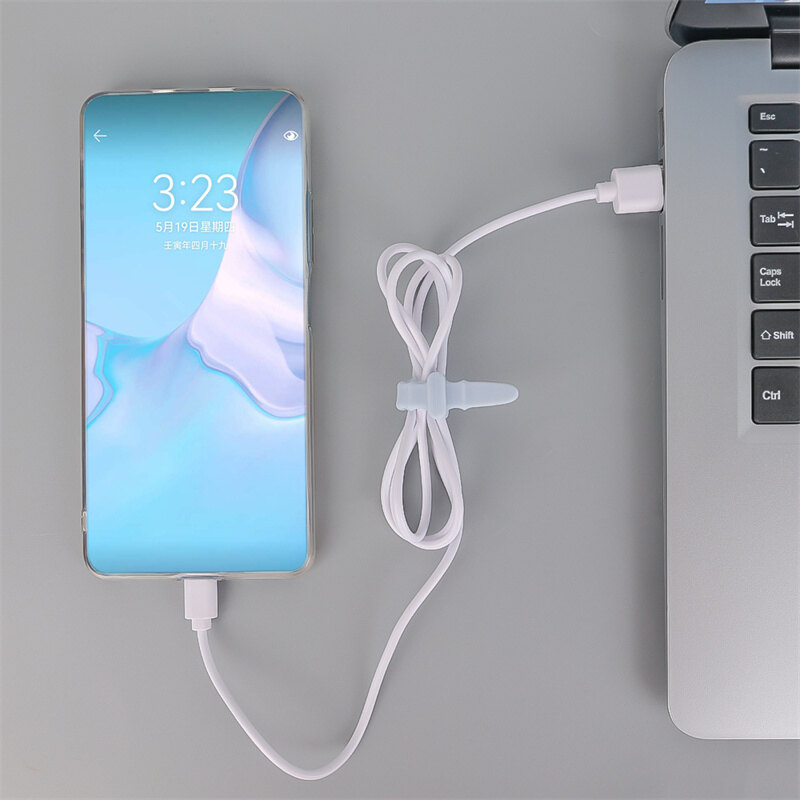 5 Cái Dụng Cụ Sắp Xếp Dây Sạc Điện Thoại Quản Lý Cáp Xương Cá Thông Dụng Dụng Cụ Quấn Dây Tai Nghe Di Động