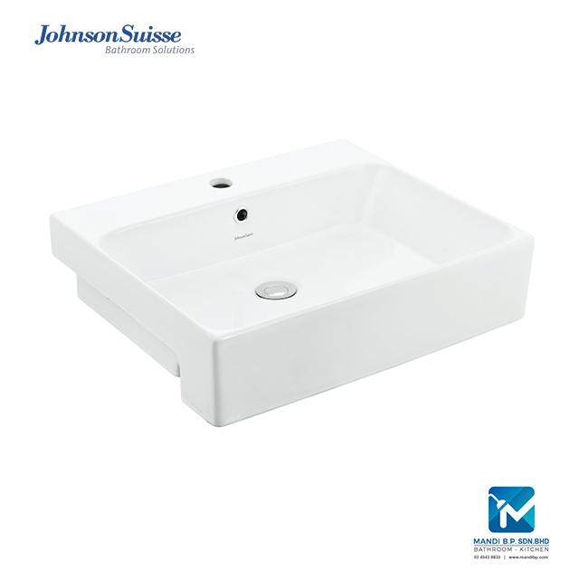 Johnson Suisse Gemelli Rectangular 550 Semi recessed Basin / Basin