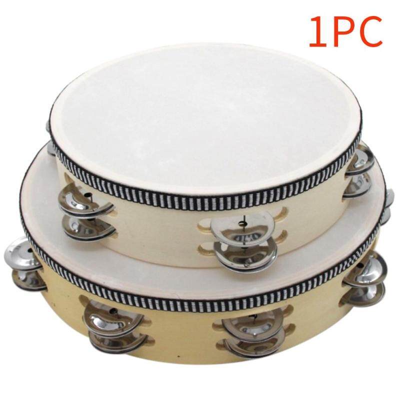 Đảng 8 Inch 10 Inch Nhạc Cụ Người Lớn Cầm Tay Trẻ Em Quà Tặng Nhảy Múa Đôi Hàng Jingles Bộ Gõ Gỗ Tambourine