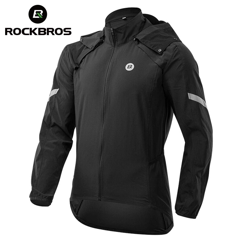 ROCKBROS Cycling Jacket Bicycle Men Jersey Breathable Clothing MTB Women Windproof Reflective Quick Dry Coat Sports Equipment（European Size）