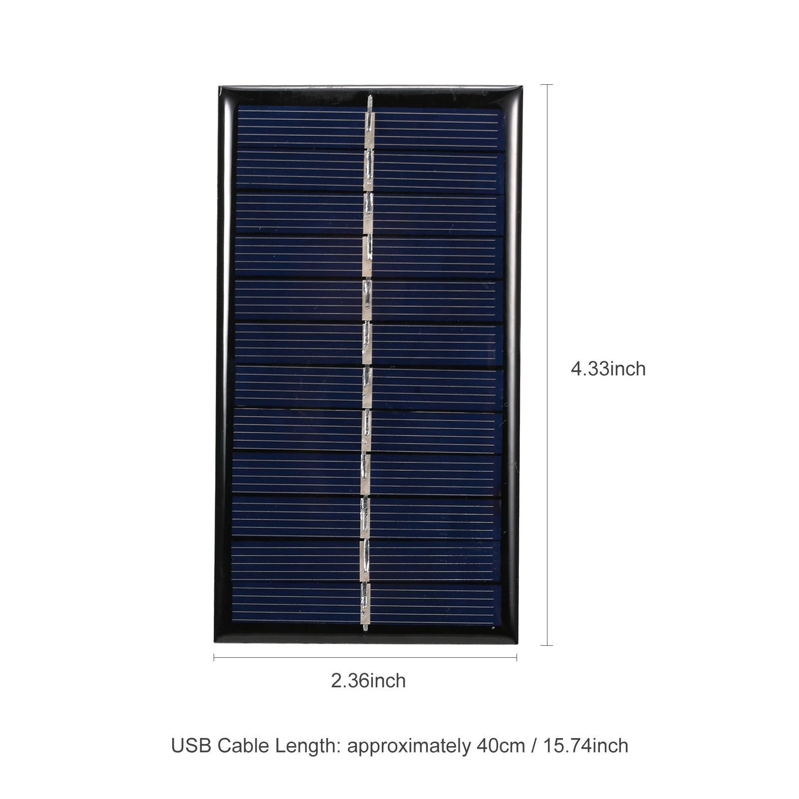 Tấm Pin Năng Lượng Mặt Trời Nhỏ 1W 6V Có USB Tấm Pin Năng Lượng Mặt Trời Silicon Polysilicon Tự Làm Tấm Pin Năng Lượng Mặt Trời Di Động Cắm Trại Chống Nước Cho Sạc Dự Phòng Điện Thoại Di Động