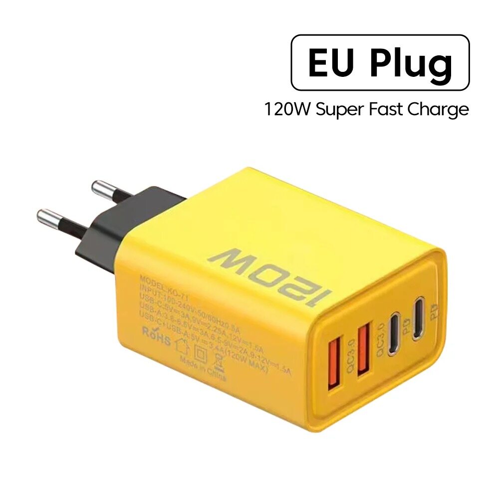 4-port usb wall charger 3.1a multi-port fast charger qc3.0 travel portable mobile phone charger