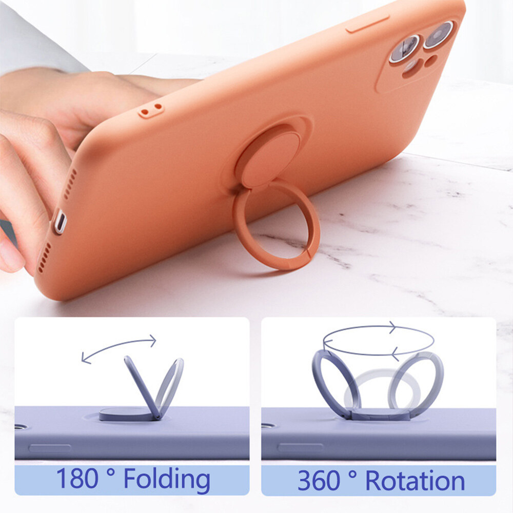 【With Bracket+lanyard】KISSCASE Liquid Silicone With Strap Case For iPhone 15 Pro Max 14 Plus 13 Pro 13 12 11 Protector Case Cover