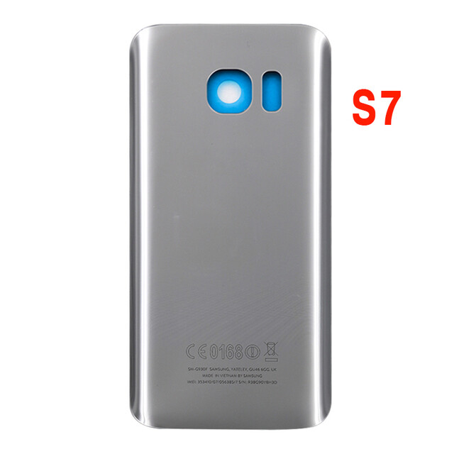 Bluesky new for samsung galaxy s7 g930 g930f s7 edge g935 back cover s7 rear door 3d glass panel housing case adhesive replace