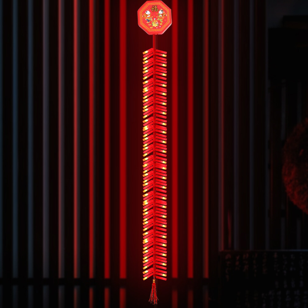 Đèn Pháo Điện Tử 92LED 1.35M Có Dây Đèn LED AC220V Âm Thanh