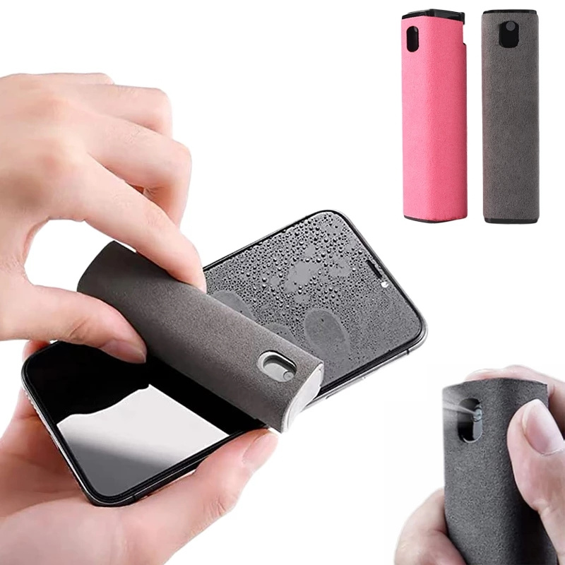 Bộ Bình Xịt Vệ Sinh Màn Hình Vi Sợi 2in1 Khăn Lau Kính Vi Sợi Cho Máy Tính Điện Thoại Di Động