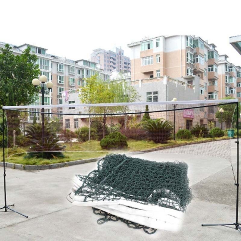 Feng Qi shop Training Standard Braided Badminton Replacement Net Netting Badminton net (only net)