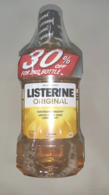 (750ml x 2 botol) Listerine Twin Pack (Original)