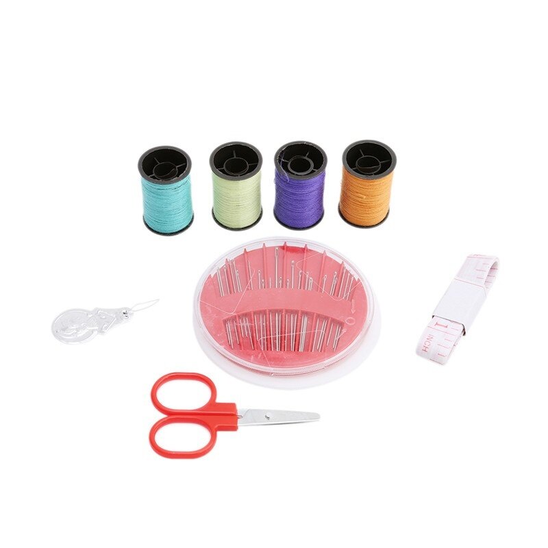 Feng Qi shopHộp Đựng 100 Cái/bộ Bộ Dụng Cụ May Vá Kim Chỉ Máy Đo Đường Dây (Kích Thước: Một Cỡ)